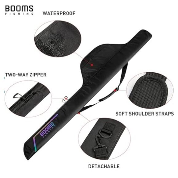 Booms Fishing Rod Case, Portable Folded Fishing Pole Case - Picture 7 of 11